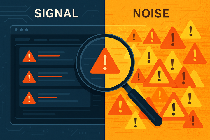 Illustration of signal vs. noise